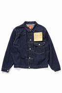 FULLCOUNT 2107SSW Type-1 Denim Jacket / 11.5oz Zimbabwe Selvedge Denim (Super Smooth) (INDIGO BLUE / ONE WASHED)