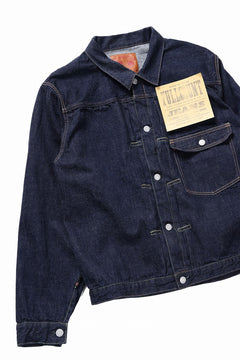 画像をギャラリービューアに読み込む, FULLCOUNT Type 1 Denim Jacket / 11.5oz Zimbabwe Selvedge Denim (Super Smooth) (INDIGO BLUE / ONE WASHED)