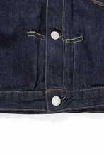 画像をギャラリービューアに読み込む, FULLCOUNT Type 1 Denim Jacket / 11.5oz Zimbabwe Selvedge Denim (Super Smooth) (INDIGO BLUE / ONE WASHED)