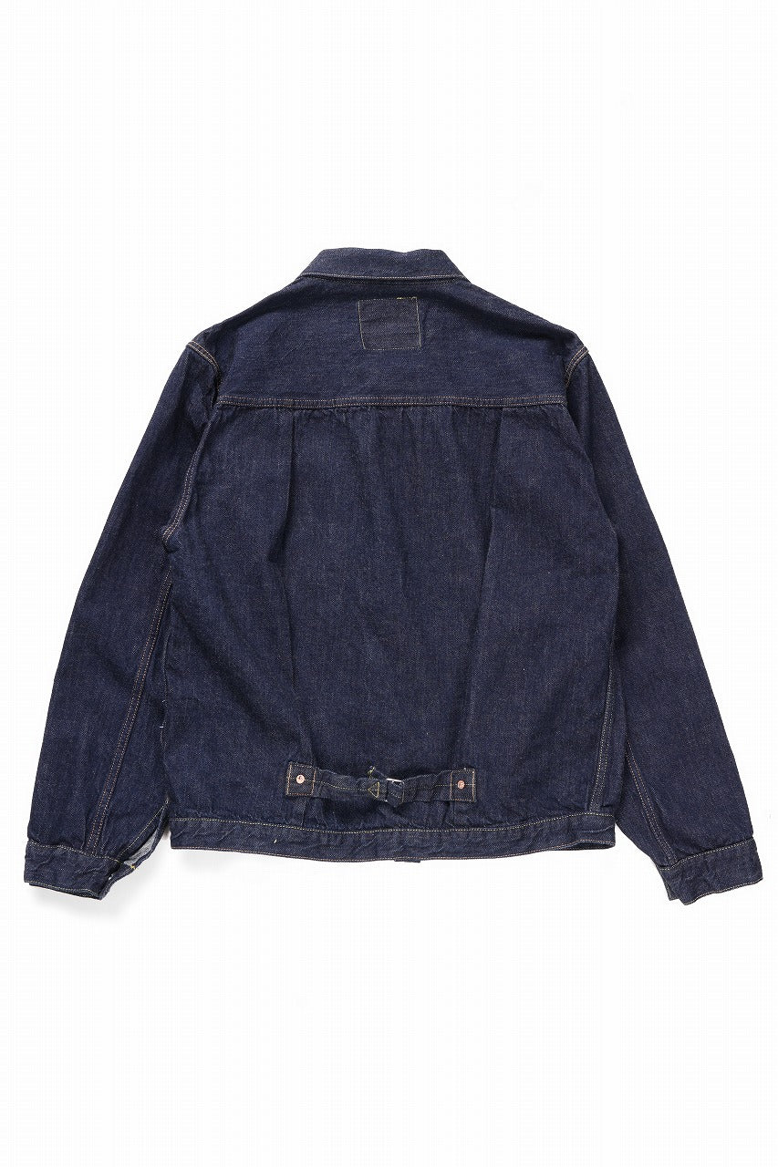 FULLCOUNT Type 1 Denim Jacket / 11.5oz Zimbabwe Selvedge Denim (Super Smooth) (INDIGO BLUE / ONE WASHED)