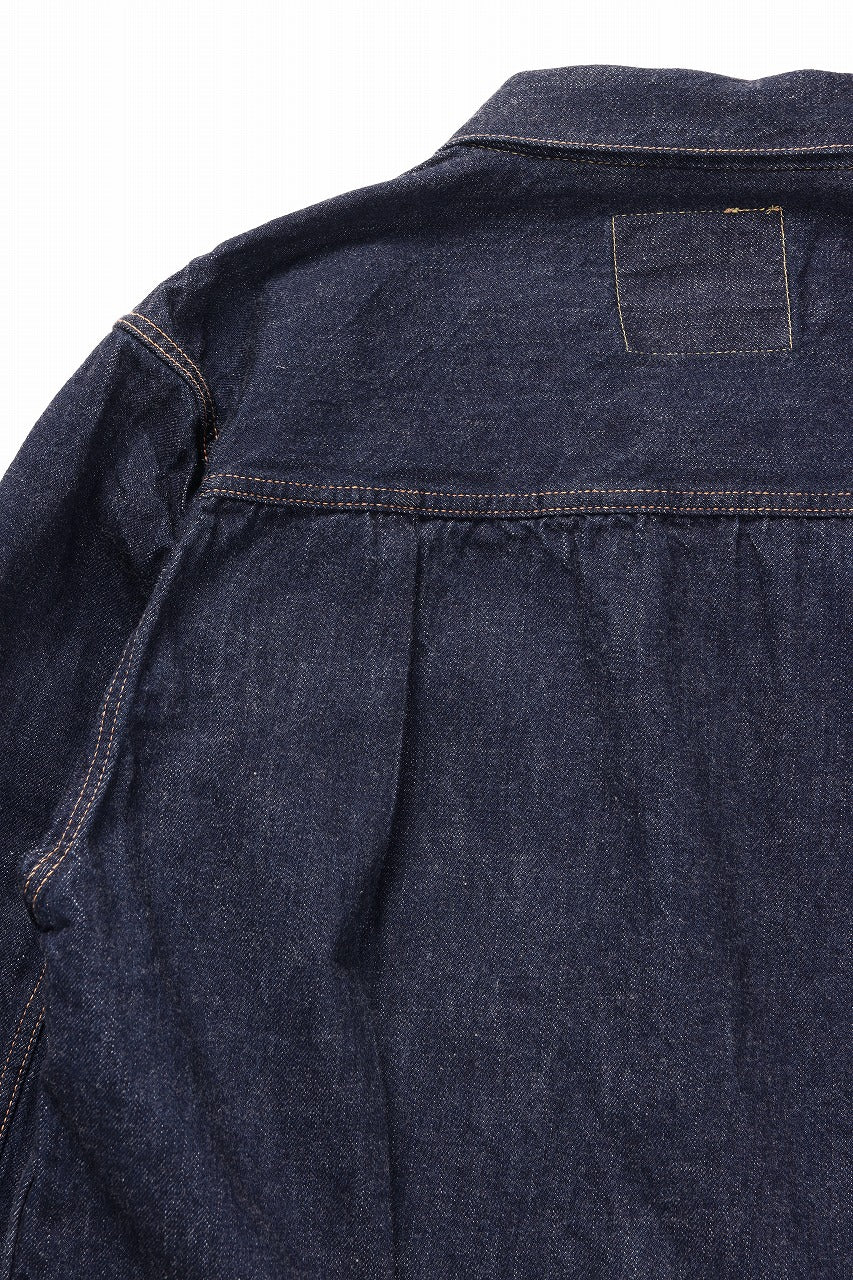 FULLCOUNT Type 1 Denim Jacket / 11.5oz Zimbabwe Selvedge Denim (Super Smooth) (INDIGO BLUE / ONE WASHED)