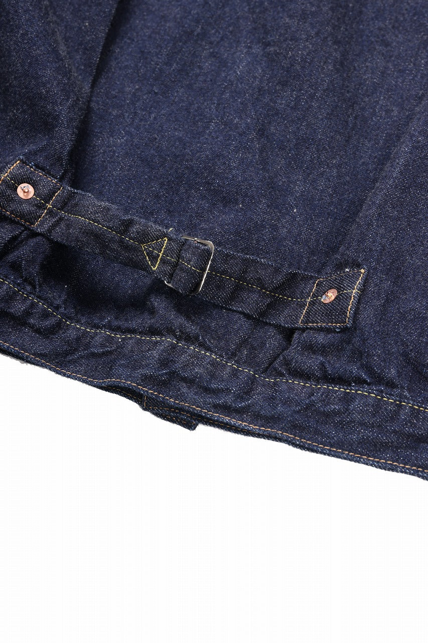 FULLCOUNT Type 1 Denim Jacket / 11.5oz Zimbabwe Selvedge Denim (Super Smooth) (INDIGO BLUE / ONE WASHED)