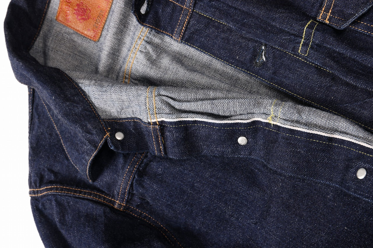 FULLCOUNT Type 1 Denim Jacket / 11.5oz Zimbabwe Selvedge Denim (Super Smooth) (INDIGO BLUE / ONE WASHED)