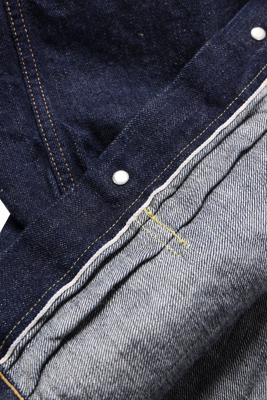 FULLCOUNT Type 1 Denim Jacket / 11.5oz Zimbabwe Selvedge Denim (Super Smooth) (INDIGO BLUE / ONE WASHED)