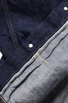 画像をギャラリービューアに読み込む, FULLCOUNT Type 1 Denim Jacket / 11.5oz Zimbabwe Selvedge Denim (Super Smooth) (INDIGO BLUE / ONE WASHED)