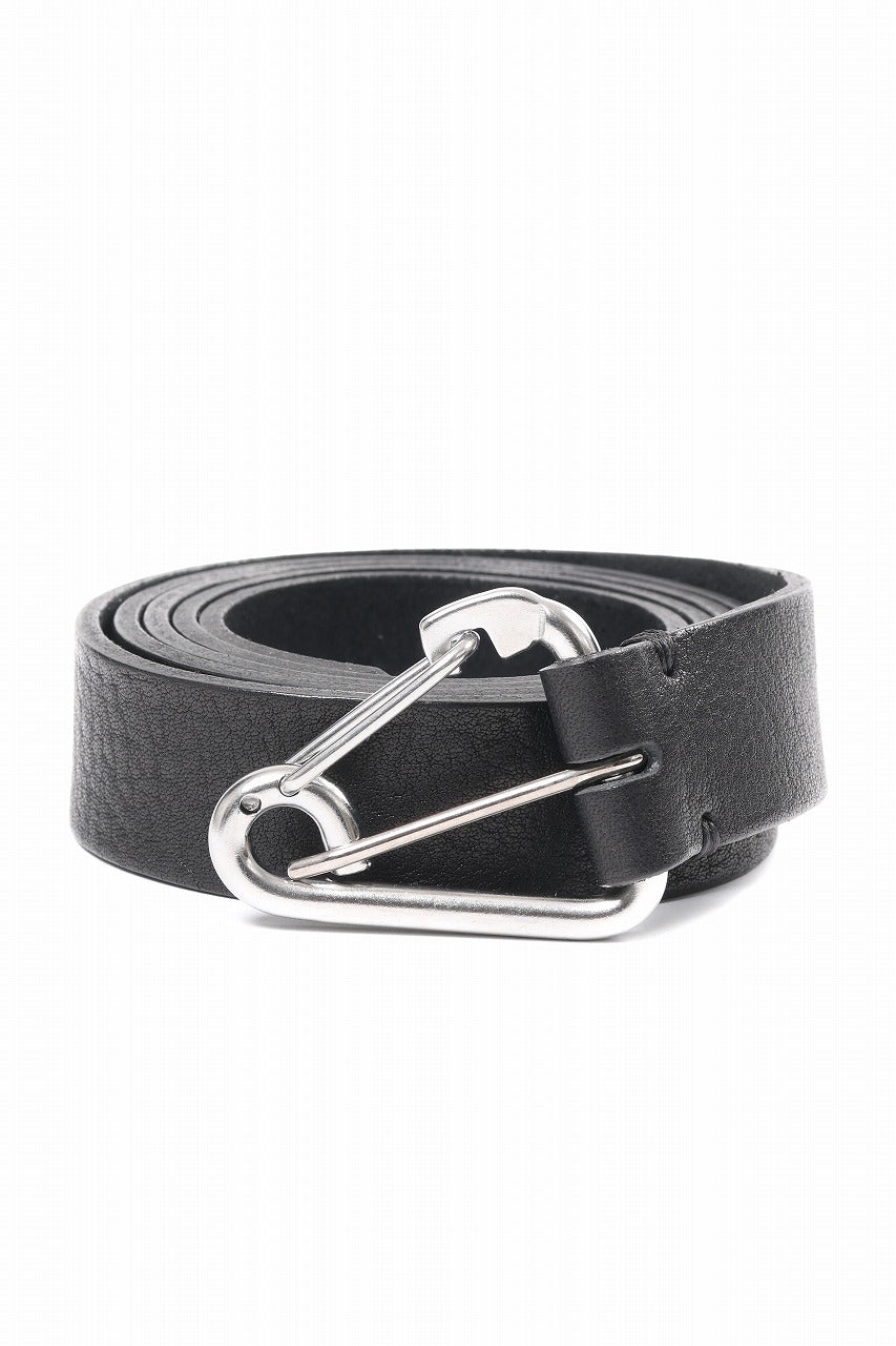 OPPOSE DUALITY CARABINER BELT / COW HIDE LEATHER (BLACK)