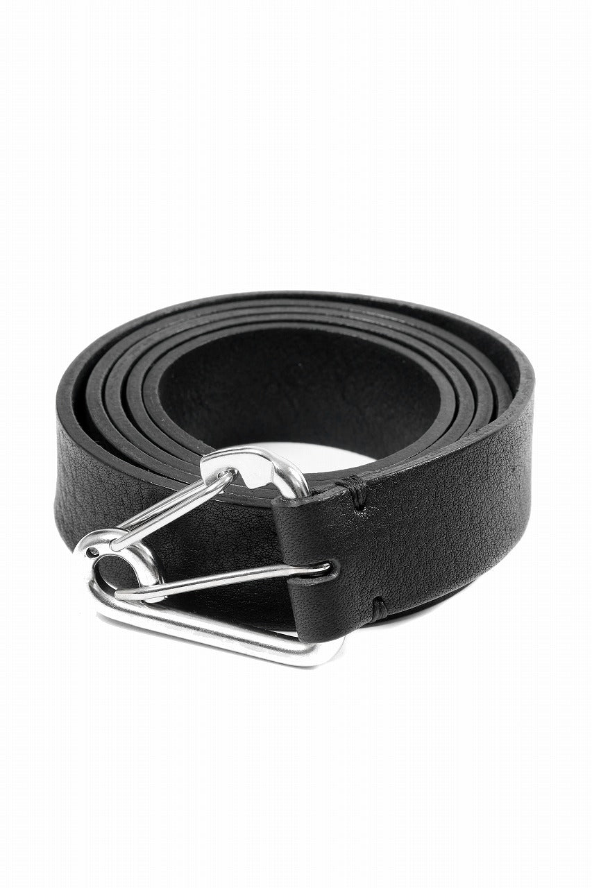 OPPOSE DUALITY CARABINER BELT / COW HIDE LEATHER (BLACK)