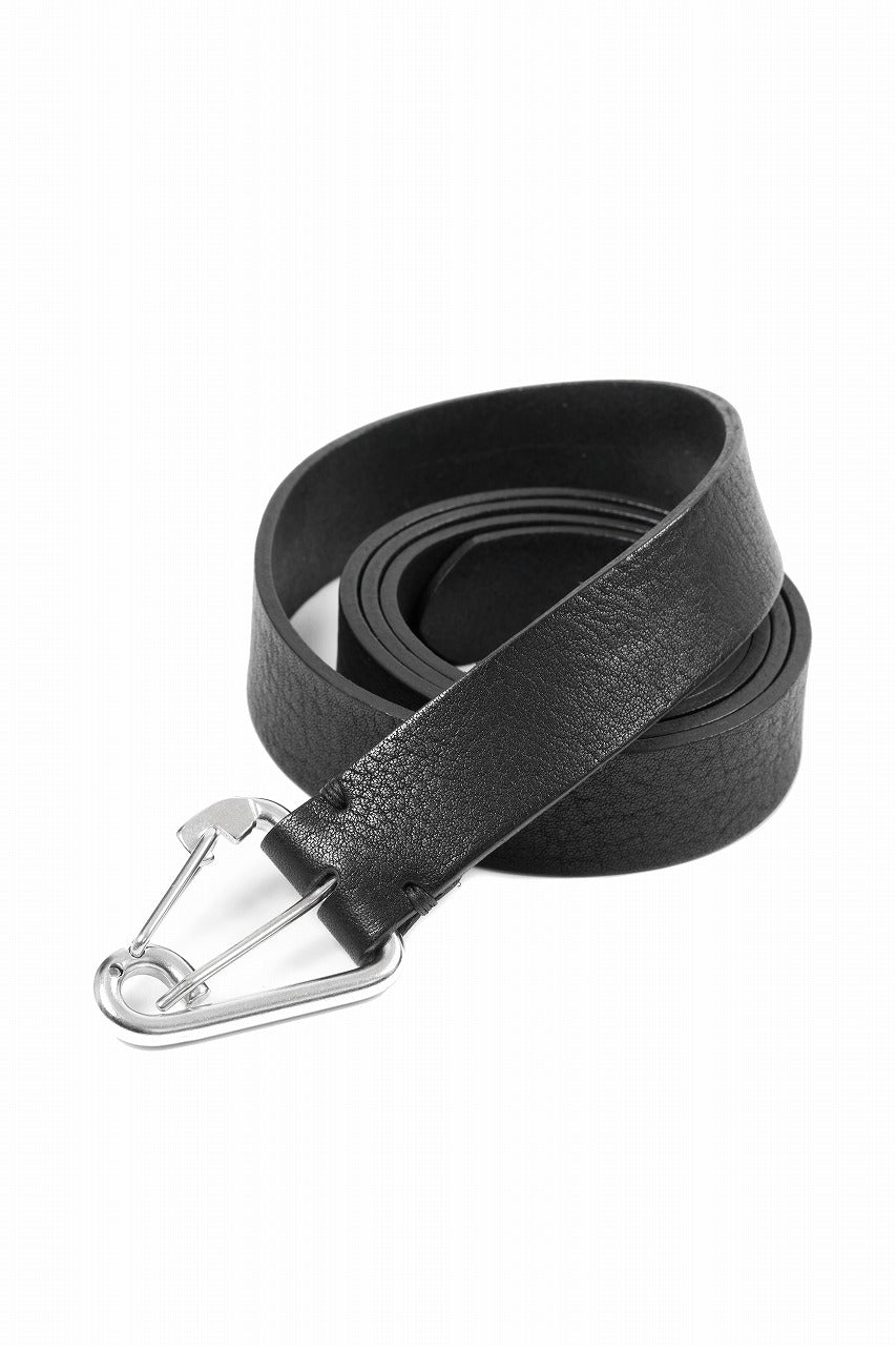 Load image into Gallery viewer, OPPOSE DUALITY CARABINER BELT / COW HIDE LEATHER (BLACK)