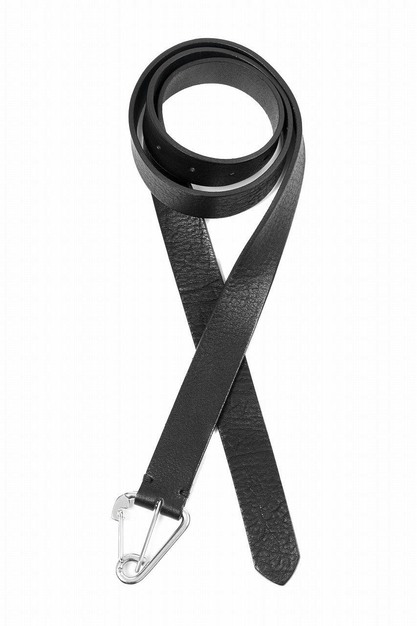 Load image into Gallery viewer, OPPOSE DUALITY CARABINER BELT / COW HIDE LEATHER (BLACK)