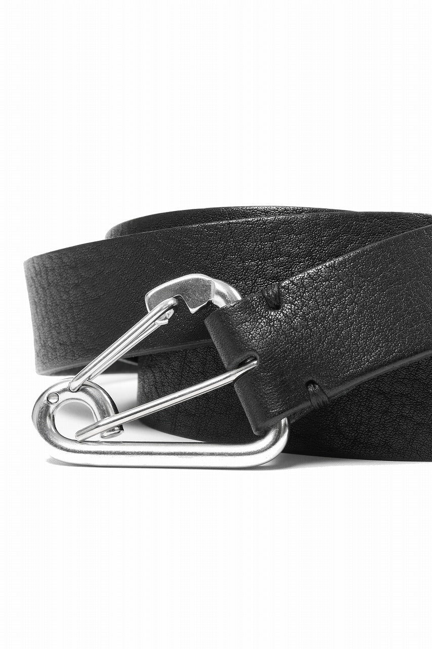 OPPOSE DUALITY CARABINER BELT / COW HIDE LEATHER (BLACK)