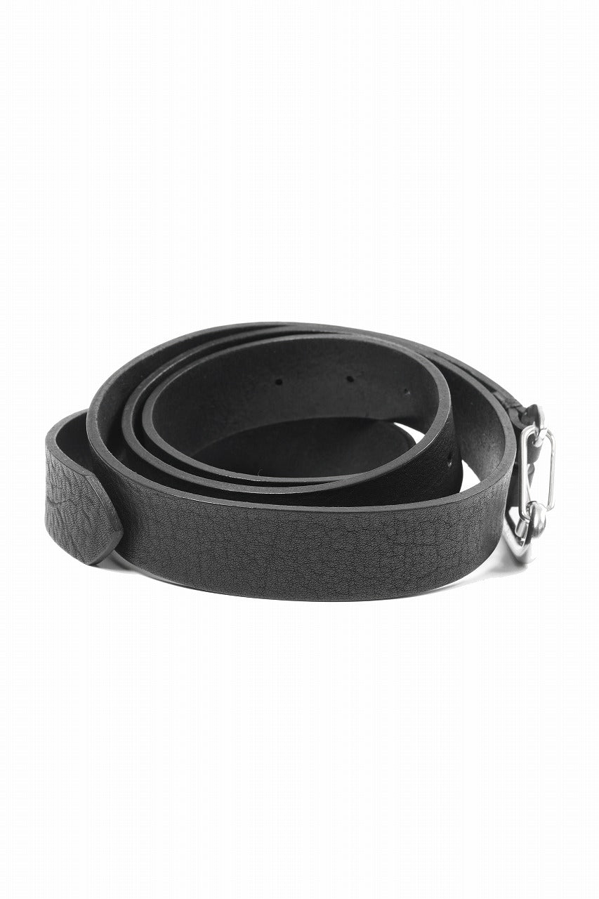 OPPOSE DUALITY CARABINER BELT / COW HIDE LEATHER (BLACK)