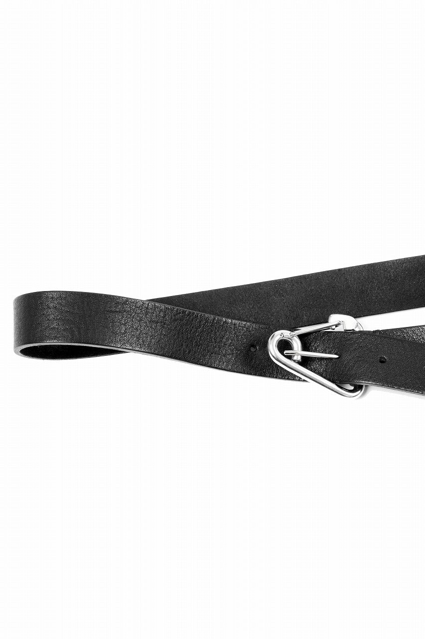 画像をギャラリービューアに読み込む, OPPOSE DUALITY CARABINER BELT / COW HIDE LEATHER (BLACK)