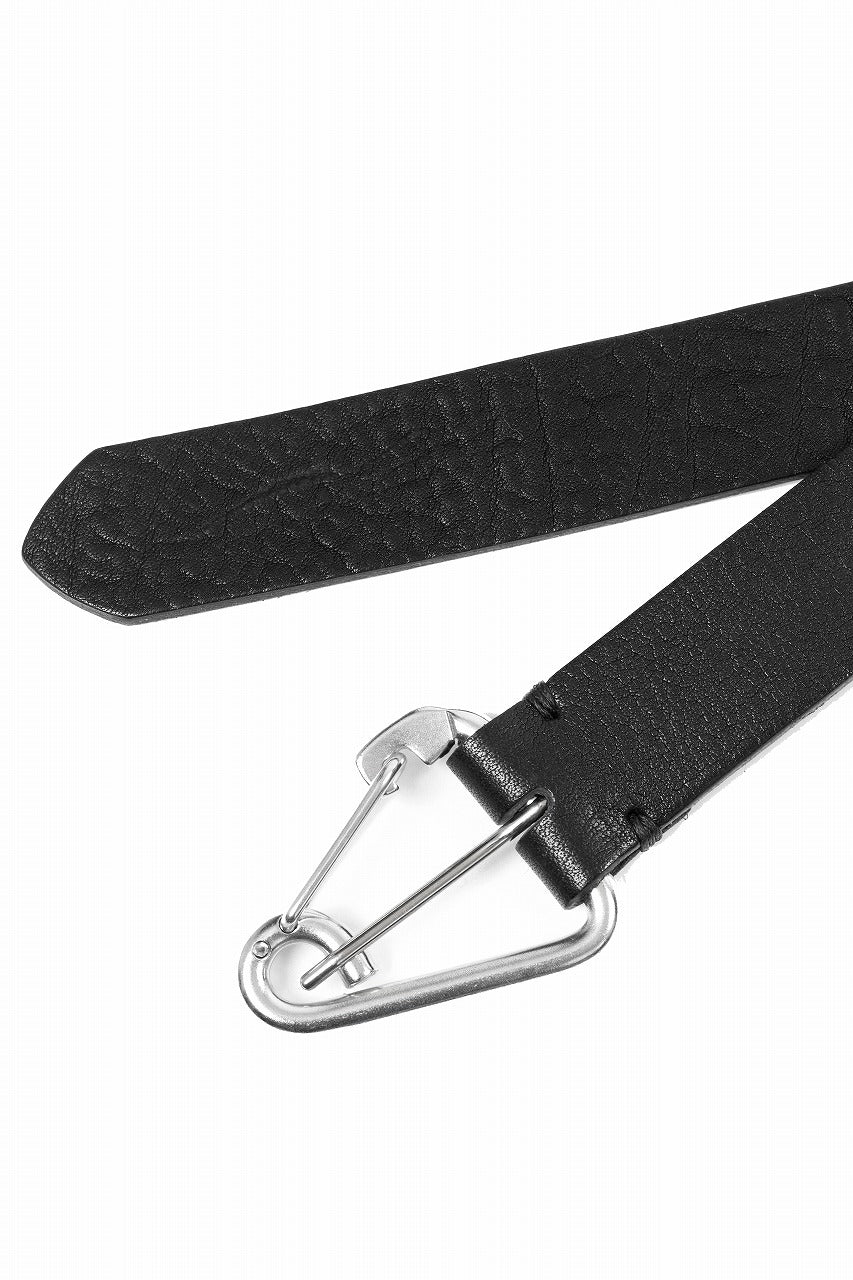 OPPOSE DUALITY CARABINER BELT / COW HIDE LEATHER (BLACK)