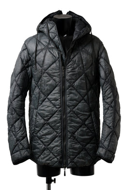 masnada QUILTED HOOD JACKET / OVER STUFFED PAPER NYLON (LEGION)