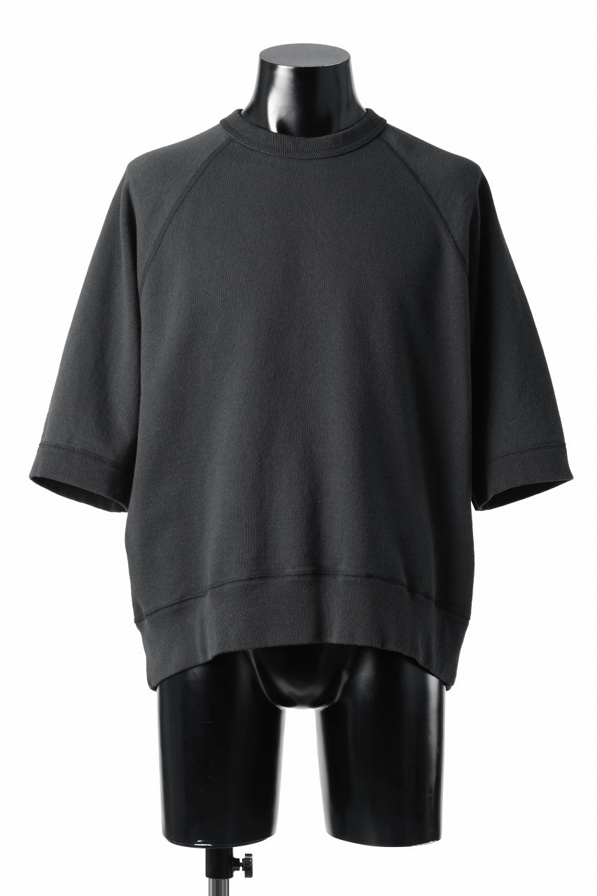 N/07 exclusive RAGLAN SHORT SLEEVE TOPS / US DRY TERRY (BLACK)