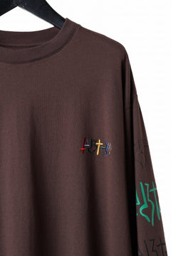 Load image into Gallery viewer, FACETASM GRAPHIC LONG SLEEVE TEE (BROWN)
