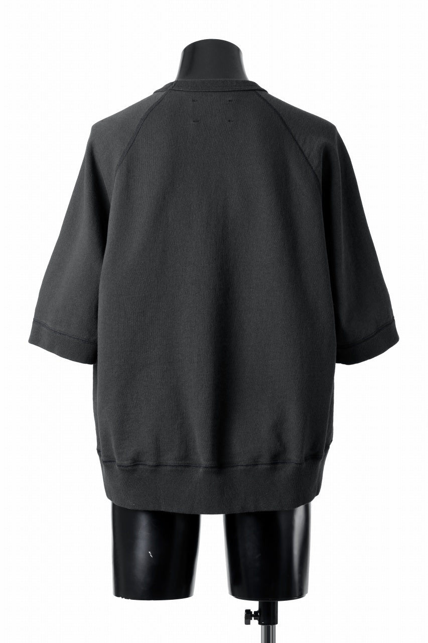 画像をギャラリービューアに読み込む, N/07 exclusive RAGLAN SHORT SLEEVE TOPS / US DRY TERRY (BLACK)