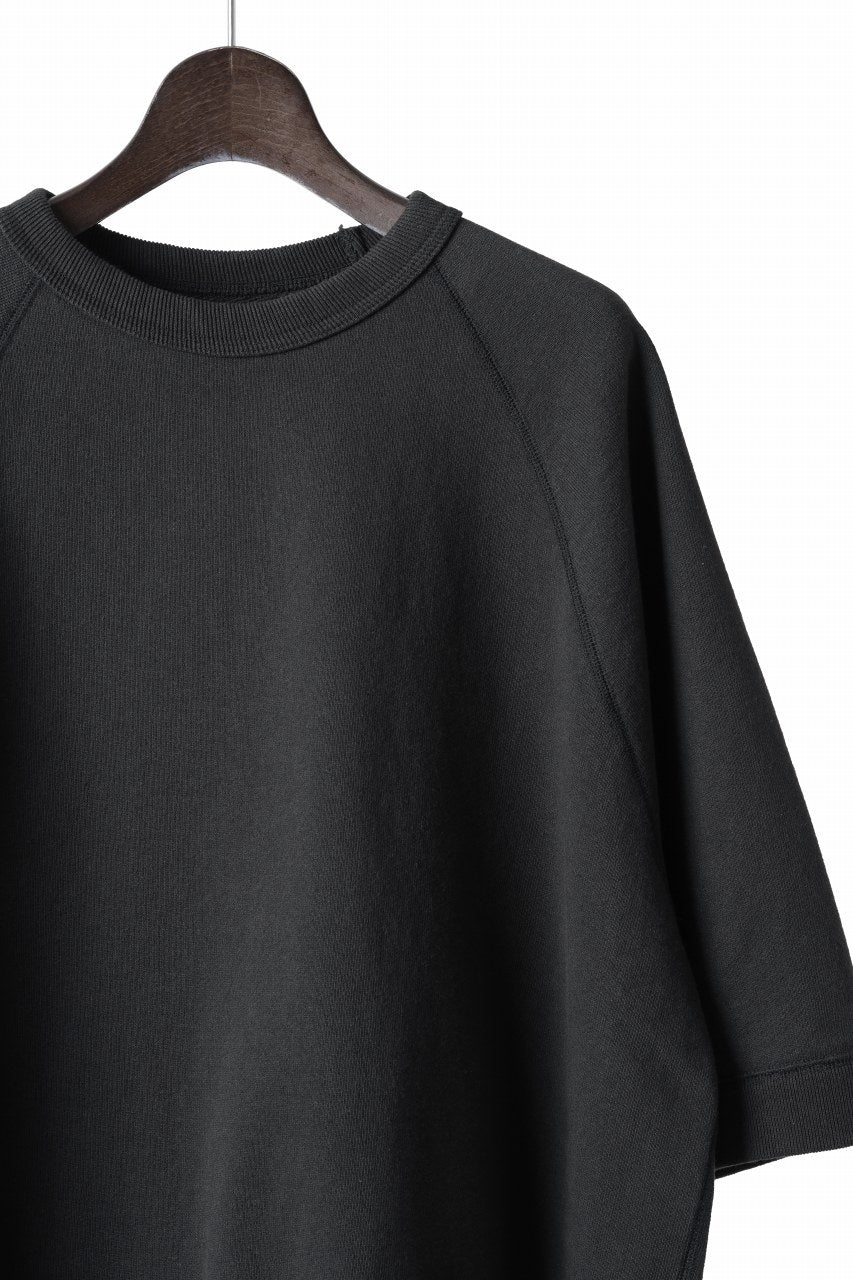 N/07 exclusive RAGLAN SHORT SLEEVE TOPS / US DRY TERRY (BLACK)