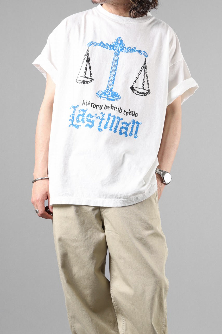 画像をギャラリービューアに読み込む, LASTMAN PRINTED TEE SHIRT -BALANCE- (WHITE)