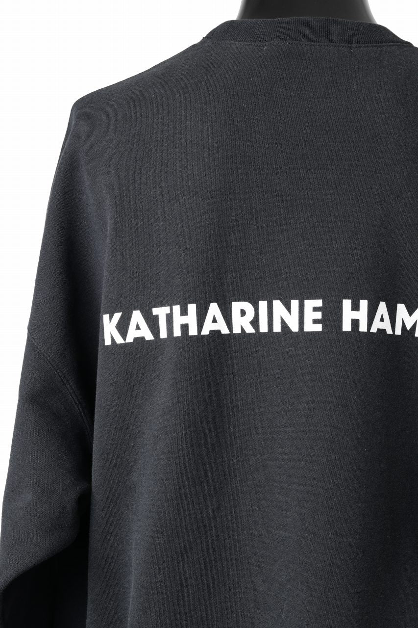 KATHARINE HAMNETT SWEAT PULLOVER / CHOOSE LIFE (BLACK)