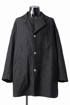 画像をギャラリービューアに読み込む, KLASICA TRICOT WIDE BODY COVER ALL JACKET / HIGH DENSITY HERRING BONE (DARK NIGHT)