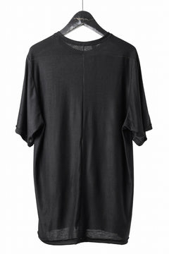 Load image into Gallery viewer, KLASICA BIG T OVER SIZED POCKET TEE / BRETHABLE  WOOL REBIRTH JERSEY (BLACK)