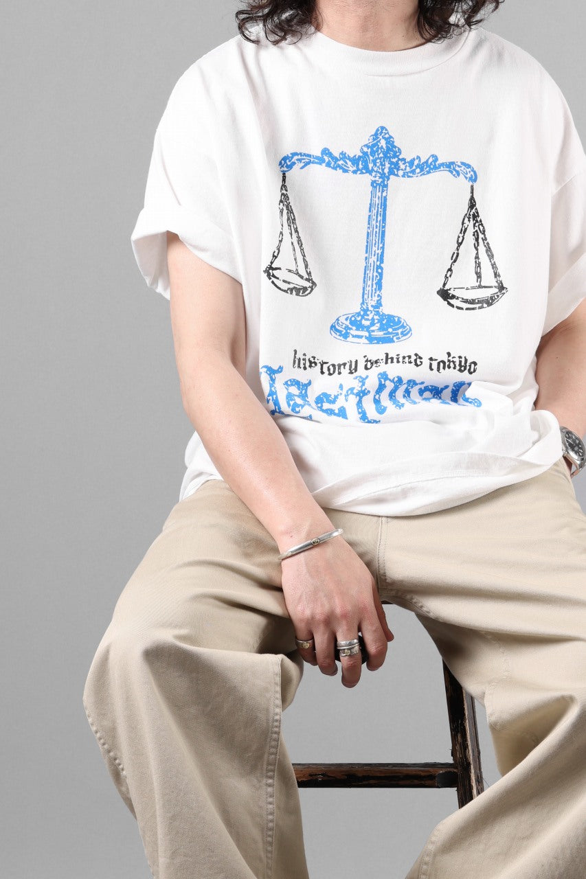 画像をギャラリービューアに読み込む, LASTMAN PRINTED TEE SHIRT -BALANCE- (WHITE)