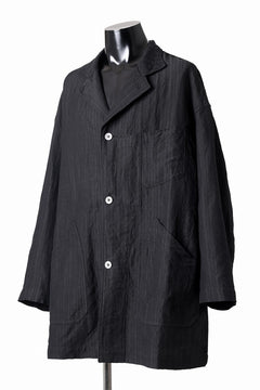 画像をギャラリービューアに読み込む, KLASICA TRICOT WIDE BODY COVER ALL JACKET / HIGH DENSITY HERRING BONE (DARK NIGHT)