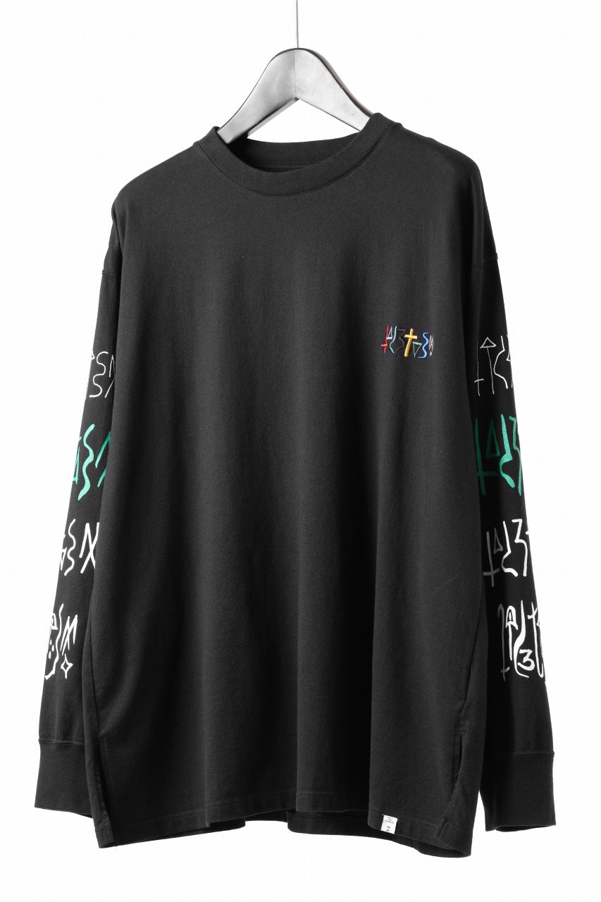 Load image into Gallery viewer, FACETASM GRAPHIC LONG SLEEVE TEE (BLACK)