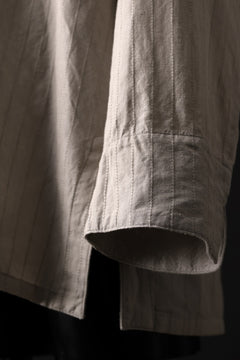 Load image into Gallery viewer, sus-sous working shirt / C53L47 dobby stripe washer (SILVER GRAY)