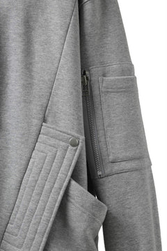 画像をギャラリービューアに読み込む, A.F ARTEFACT FLAP-DETAIL SWEAT HOODIE (HEATHER GREY)