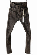 masnada LAYERED POCKET SLIM JEANS / STRETCH DENIM (BLACK CLAY)