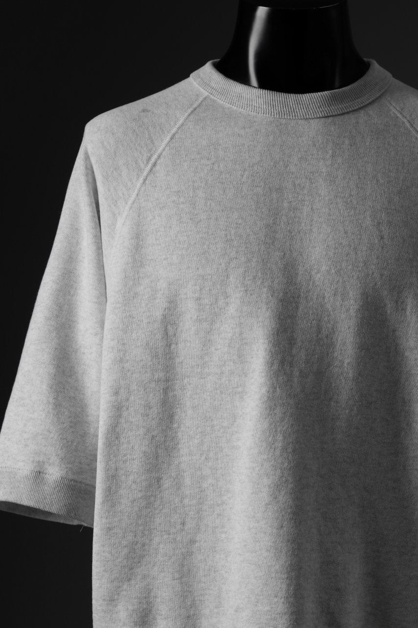 N/07 exclusive RAGLAN SHORT SLEEVE TOPS / US DRY TERRY (OATMEAL)