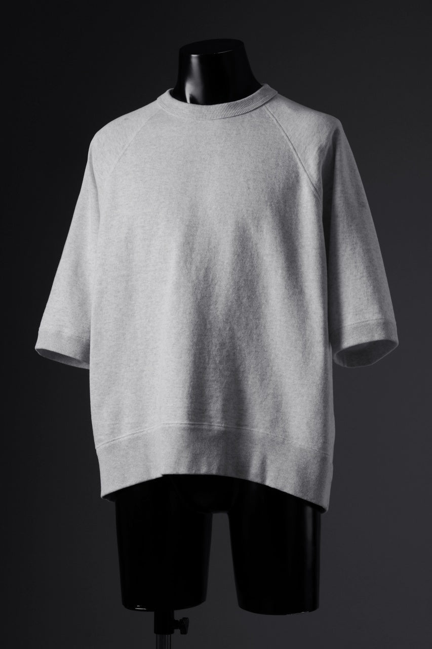 N/07 exclusive RAGLAN SHORT SLEEVE TOPS / US DRY TERRY (OATMEAL)