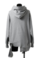 画像をギャラリービューアに読み込む, A.F ARTEFACT ASYMMETRY LOOP HEM SWEAT HOODIE (HEATHER GREY)