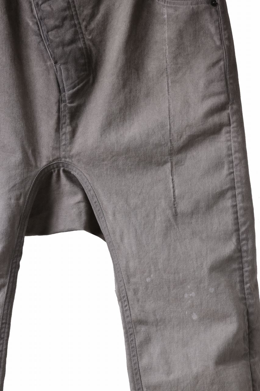 Load image into Gallery viewer, 11 BY BORIS BIDJAN SABERI LOW CROTCH BAGGY PANTS / FADED STONE WASH &amp; USED EFFECT &quot;P4C-F1481&quot; (FADED WEHR GRÜN)