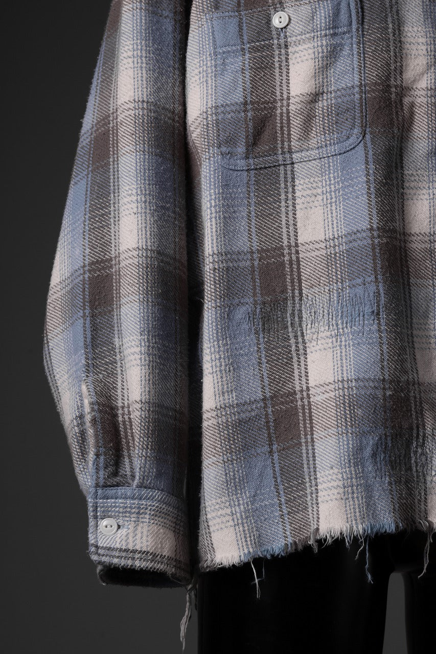 画像をギャラリービューアに読み込む, FULLCOUNT x N/07 exclusive Original Check Flannel Shirt (Blue)