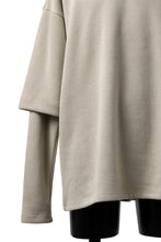 Load image into Gallery viewer, A.F ARTEFACT LAYERED SLEEVE TOP / COPE KNIT JERSEY (BEIGE)