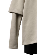 Load image into Gallery viewer, A.F ARTEFACT LAYERED SLEEVE TOP / COPE KNIT JERSEY (BEIGE)