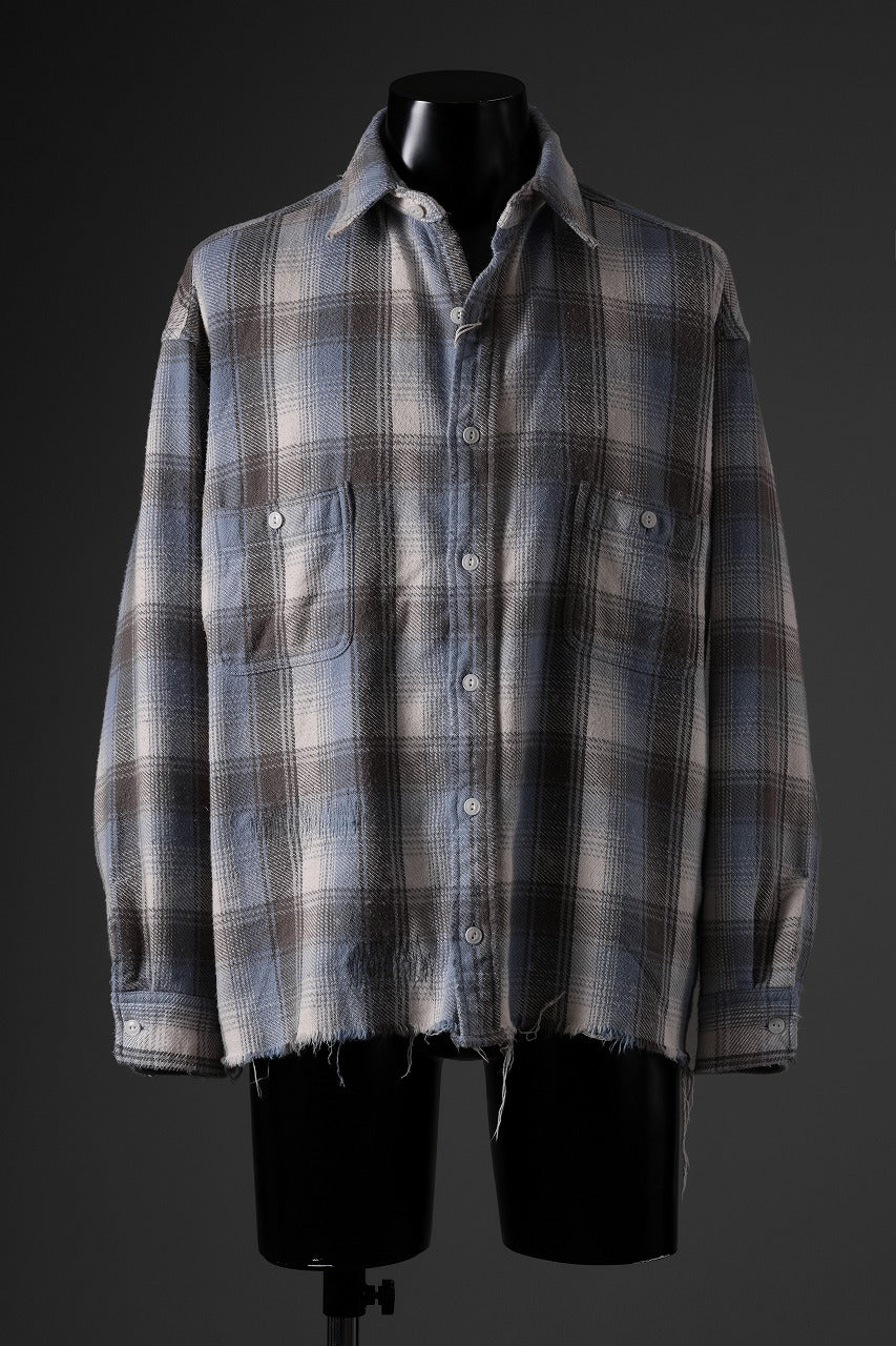 画像をギャラリービューアに読み込む, FULLCOUNT x N/07 exclusive Original Check Flannel Shirt (Blue)