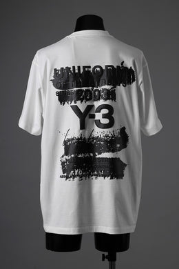 Y-3 Yohji Yamamoto GRAPHIC SHORT SLEEVE TEE (CORE WHITE)