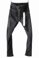 masnada LAYERED POCKET SLIM JEANS / STRETCH DENIM (BLACK)