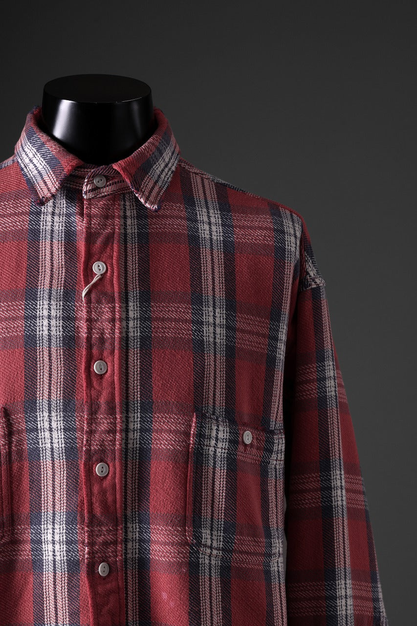 画像をギャラリービューアに読み込む, FULLCOUNT x N/07 exclusive Original Check Flannel Shirt (Red)