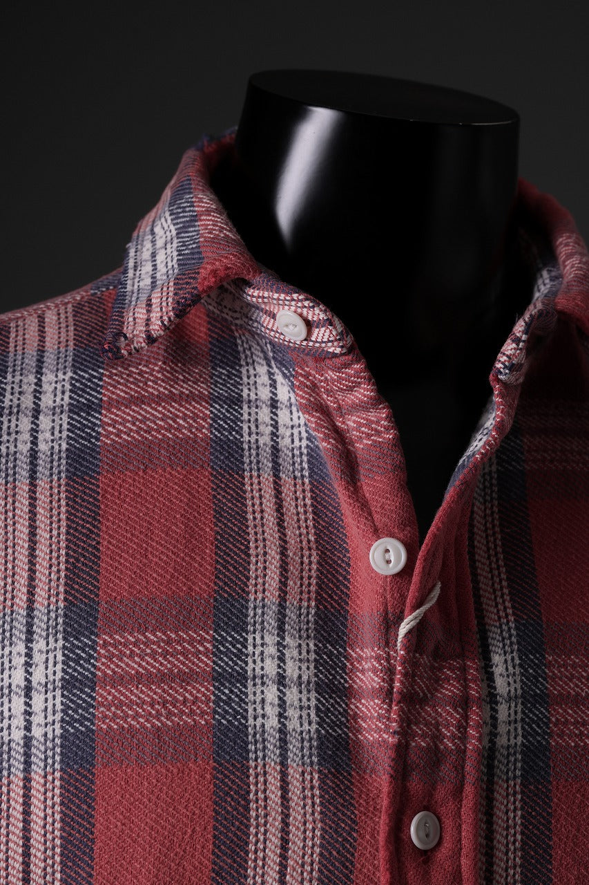 画像をギャラリービューアに読み込む, FULLCOUNT x N/07 exclusive Original Check Flannel Shirt (Red)