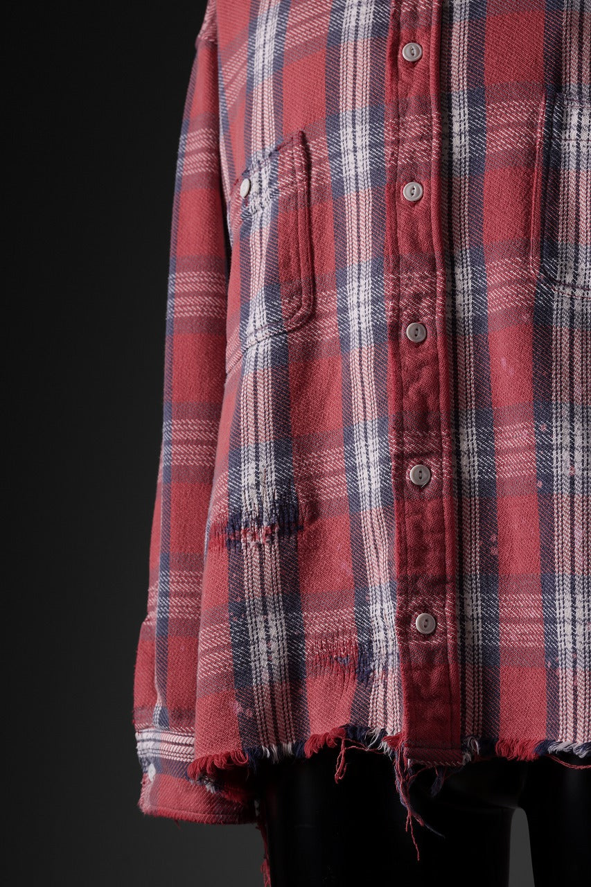 画像をギャラリービューアに読み込む, FULLCOUNT x N/07 exclusive Original Check Flannel Shirt (Red)