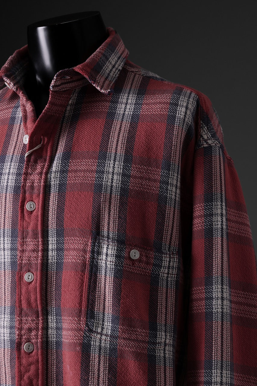 画像をギャラリービューアに読み込む, FULLCOUNT x N/07 exclusive Original Check Flannel Shirt (Red)