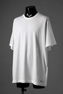 画像をギャラリービューアに読み込む, Y&#39;s for men LOGO PRINT SHORT SLEEVE T-SHIRTS / 30/1 COMA COTTON (WHITE)