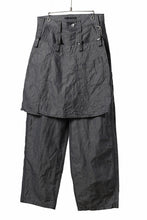 画像をギャラリービューアに読み込む, KLASICA &quot;ROCKWELL&quot; LOW CLOTCH APRON WORKER PANTS / 9.7oz COTTON x LINEN CHAMBRAY (GRAY DENIM)