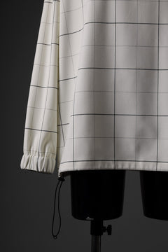 画像をギャラリービューアに読み込む, N/07 exclusive MOCK NECK PULLOVER / WINDOWPANE CHECK TR TWILL (IVORY)