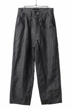 画像をギャラリービューアに読み込む, KLASICA &quot;ROCKWELL&quot; LOW CLOTCH APRON WORKER PANTS / 9.7oz COTTON x LINEN CHAMBRAY (GRAY DENIM)